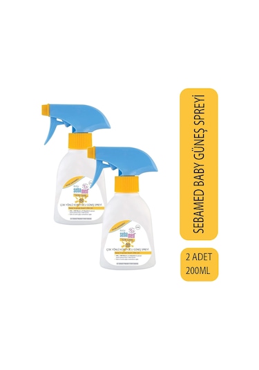 Sebamed Baby Çok Yönlü Koruyucu Güneş Spreyi Spf50 200 Ml 2 Adet