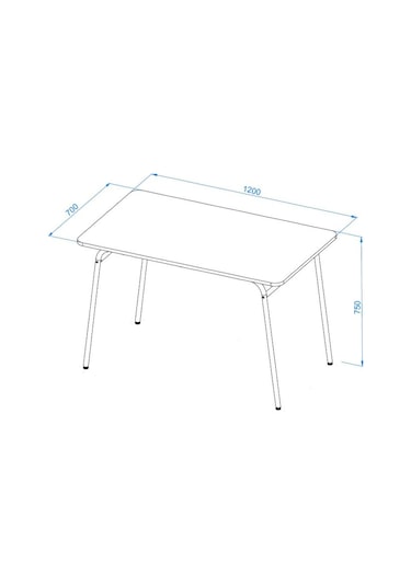 Arpelia Mutfak Masası 120x70x75 Cm Bej