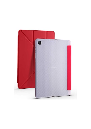 Galaxy Uyumlu Tab S6 Lite P610 Kılıf Zore Tri Folding Smart With Pen Standlı Kılıf