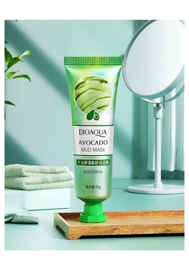 Bioaqua Avokado İçerikli Arındırıcı ve Nemlendirici Çamur Kil Maskesi 50 G