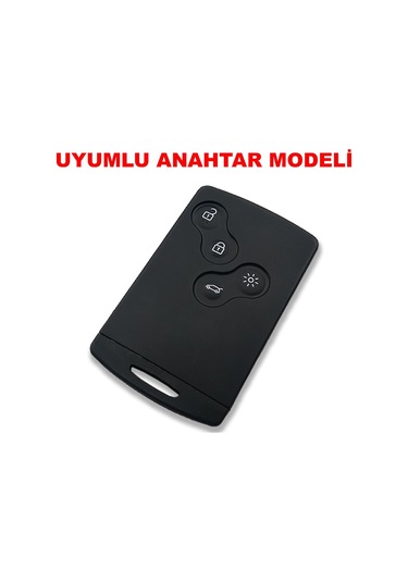 Renault Clio 4 Megane 3 Fluence Scenic Silikon Anahtar Kılıfı
