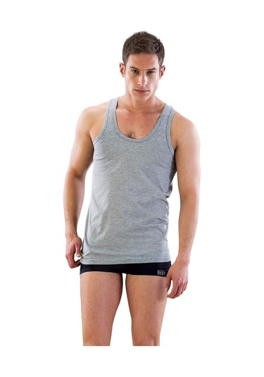 Gri Mı Emay 12210-r U Yaka Askılı Erkek Atlet Renkli Gri