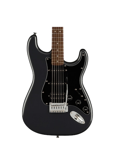 Squier Affinity Strat Hss Frontman 15g Amp Charcoal Frost Metallic Elektro Gitar Seti