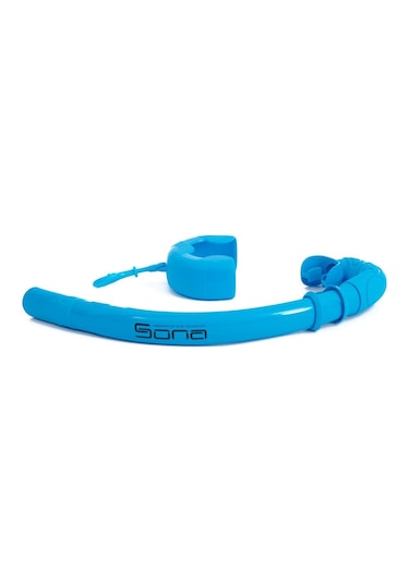 Sona Sona M1 Maske +Roll-Up Snorkel+Yedek Kayış+Deluxe Çanta Mavi