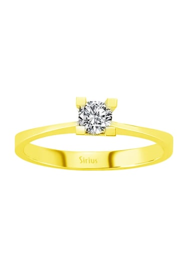 Sirius E Renk 0,23 Karat Pırlanta Tektaş Yüzük 0823R0167
