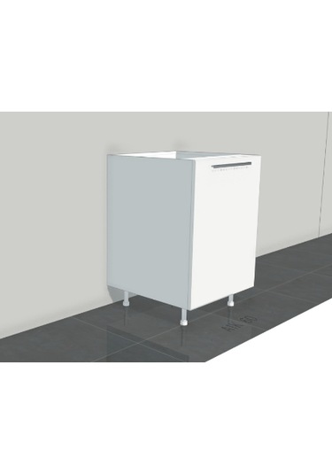 60 Cm Tek Kapak Mutfak Alt Dolabı