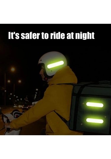 80-10 Adet Kask Güvenlik Uyarı Yansıtıcı Çıkartmalar Şerit Su