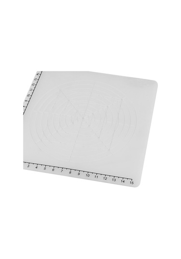 Kangvka Silikon 3d Kalem Çizim Matı D Tipi Beyaz - Çeşitli Şekil Yivleri İle Isı Dayanıklı, 2 Adet Rastgele Renkli Parmak Kapağı İle