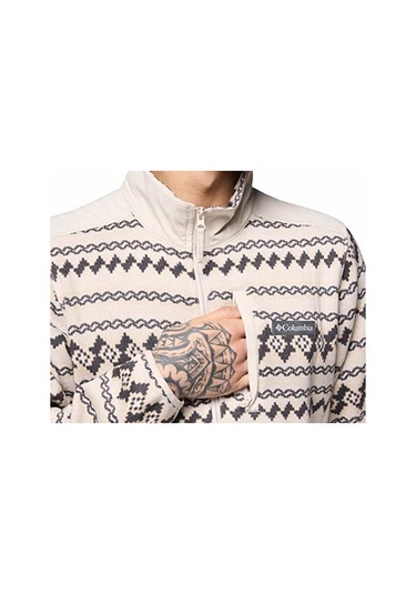 Columbia Erkek Outdoor Çeyrek Fermuarlı Polar Üst 2097741280 Kahverengi Kahverengi