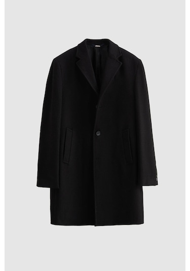 Ds Damat Regular Fit Siyah Mono Yaka Kaşe Kaban 5HF08ORT10000 Siyah Ds Damat Regular Fit Siyah Mono Yaka Kaşe Kaban 5HF08ORT10000 Siyah