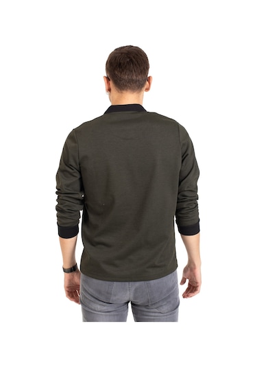 Erkek Orta Yaş ve Üzeri Polo Yaka Cepli Uzun Kollu Fitilli Mevsimlik Sweatshirt 1219-Haki Yeşili-Haki Yeşili Haki Erkek Orta Yaş ve Üzeri Polo Yaka Cepli Uzun Kollu Fitilli Mevsimlik Sweatshirt 1219-Haki Yeşili-Haki Yeşili Haki