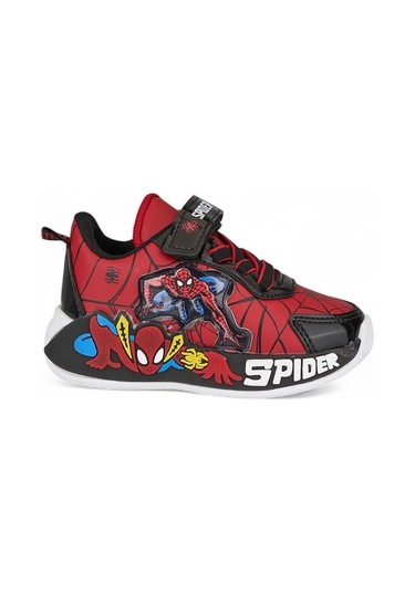 Spıderman 836 Erkek Bebek Işıklı Sneaker Kırmızı