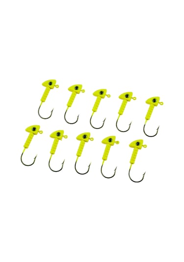 Jighead - Zoka - Kurşunlu Olta İğnesi - Xh-a 06 - Açık Yeşil - 7 Gr - 10 Adet