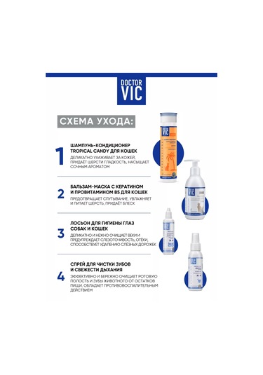 Doctor Vıc Kediler İçin 2'si 1 Arada Nemlendirici Şampuan-kondisyoner 212023617