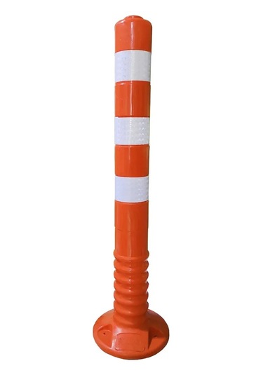 Delinatör Otopark Trafik Delinatörü Yol Şerit Ayırıcı Delinatör 75 Cm İmalatı Sert Plastiktir