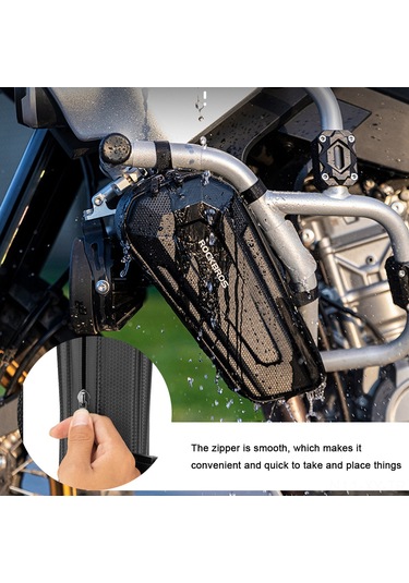 Shineyee Motorsiklet Ön Çantası - Sağlam Malzeme, Pratik Toka Tasarımı, 2.5l Kapasiteli Siyah Çanta