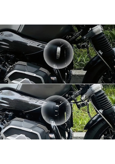 Motion003 Yeni Motosiklet Egzoz Borusu Radyatör Kapağı Hava Giriş Filtre File Örtüsü Bmw Rninet R Nine T Nınet İçin Altın Rengi