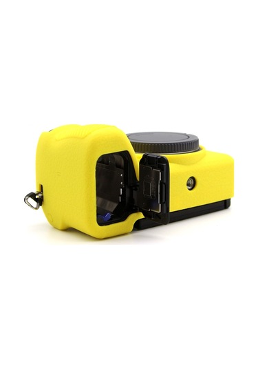 Cbtx Sony Uyumlu A6700 Dokulu Kılıf Anti -çizelge Silikon Kapak Kamera Kılıfı - Sarı