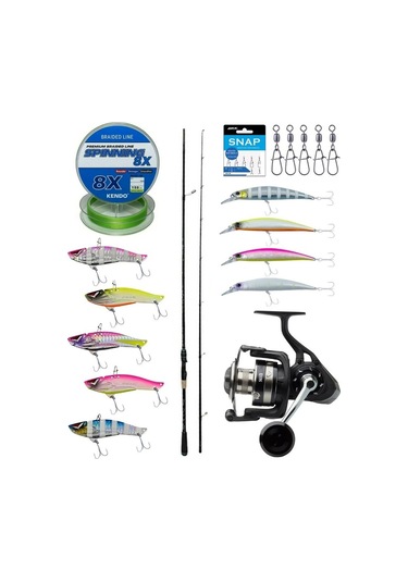 Yek Outdoor Pro Spin Seti Kendo Kenshi Pro 2.65m 10-35gr Olta Kamışı&savage Gear Sgs8 4000 Fd 8+1bb Olta Makinesi