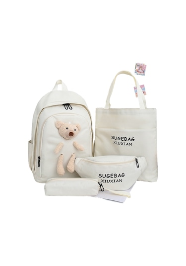 Minik Ayı Okul Çantası Ortaokul Ve Lise Öğrenci Sırt Çantası-beya