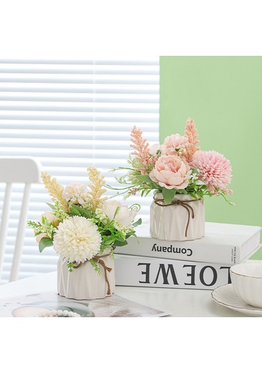 Hangfox Ev Dekorasyonu İçin Yeşil Oksit Sepet Bitkisi, Salon Masaüstü Takımı, Saçma Dokulu Potted Simülasyon Bitkisi