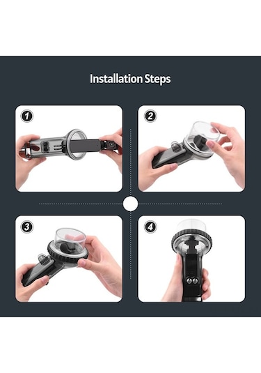 Ebitda Spor Kamerası Su Geçirmez Kasa Dalış, Osmo Pocket 2 İçin Kayışlı, Siyah Siyah