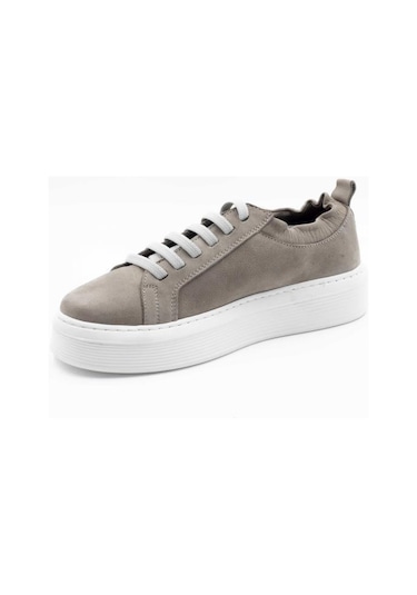 Freefoot 221150 Nubuk Açık Gri Kadın Sneaker 001