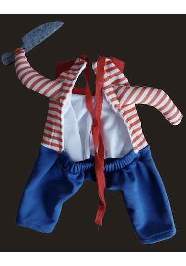Chucky Katil Bebek Önden Giydirmeli Köpek Kıyafeti Xl Beden