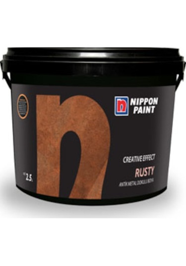 Nippon Rusty Düz Antik Metal Görünümlü Boya 2.5 Lt