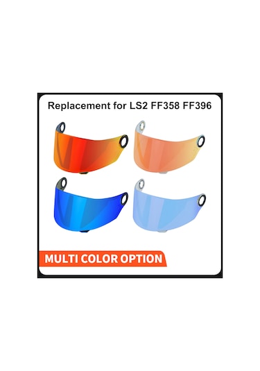 Vkemall Ls2 Ff358 Ff396 Kask İçin Uv, Toz Ve Sis Koruyucu Revo Derin Çay Mavisi Değiştirme Camı - Tam Yüz Kasklar İçin Dayanıklı Pc Malzeme