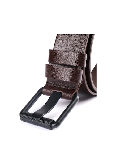 2'li Hakiki Deri Erkek Kot Kemeri 4,5 Cm Siyah Çok Renkli