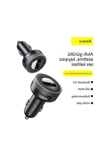 Dancemonkey Çift Usb Dijital Ekranlı Araç Bluetooth Mp3 Çalar Şarj Cihazı