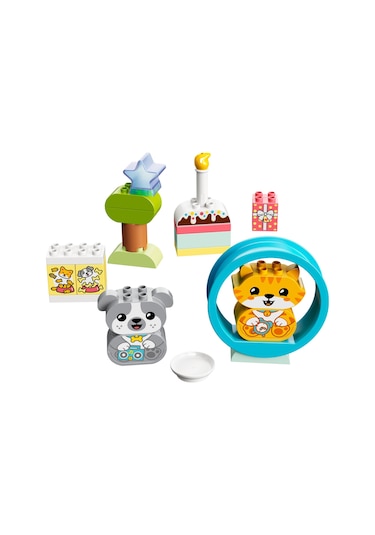 LEGO® Duplo 10977 Sesli İlk Yavru Köpeğim ve Yavru Kedim 22 Parça
