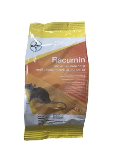 Racumin Fare Ve Sıçanlar Için Zehirli Buğday 250 G