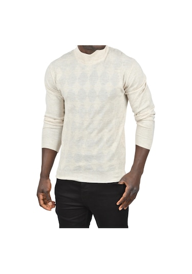 Deepsea Erkek Bej Dar Kesim Baklava Desenli Yarım Boğazlı Yaka Triko Yarım Balıkçı Yaka Kazak 2505506 Bej Deepsea Erkek Bej Dar Kesim Baklava Desenli Yarım Boğazlı Yaka Triko Yarım Balıkçı Yaka Kazak 2505506 Bej