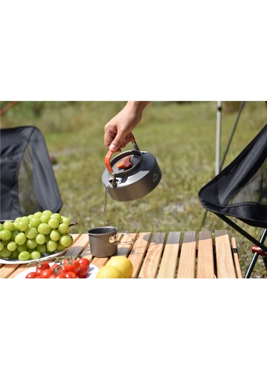 Padalink 1.1 Litre Hafif Alüminyum Kamp Çaydanlığı, Doğa Yürüyüşü Ve Piknik İçin Taşınabilir Çaydanlık Gümüş