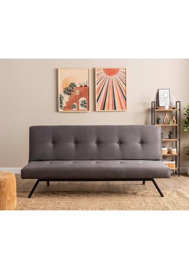 Pafu Zola Üçlü Yataklı Koltuk - Soho Gri