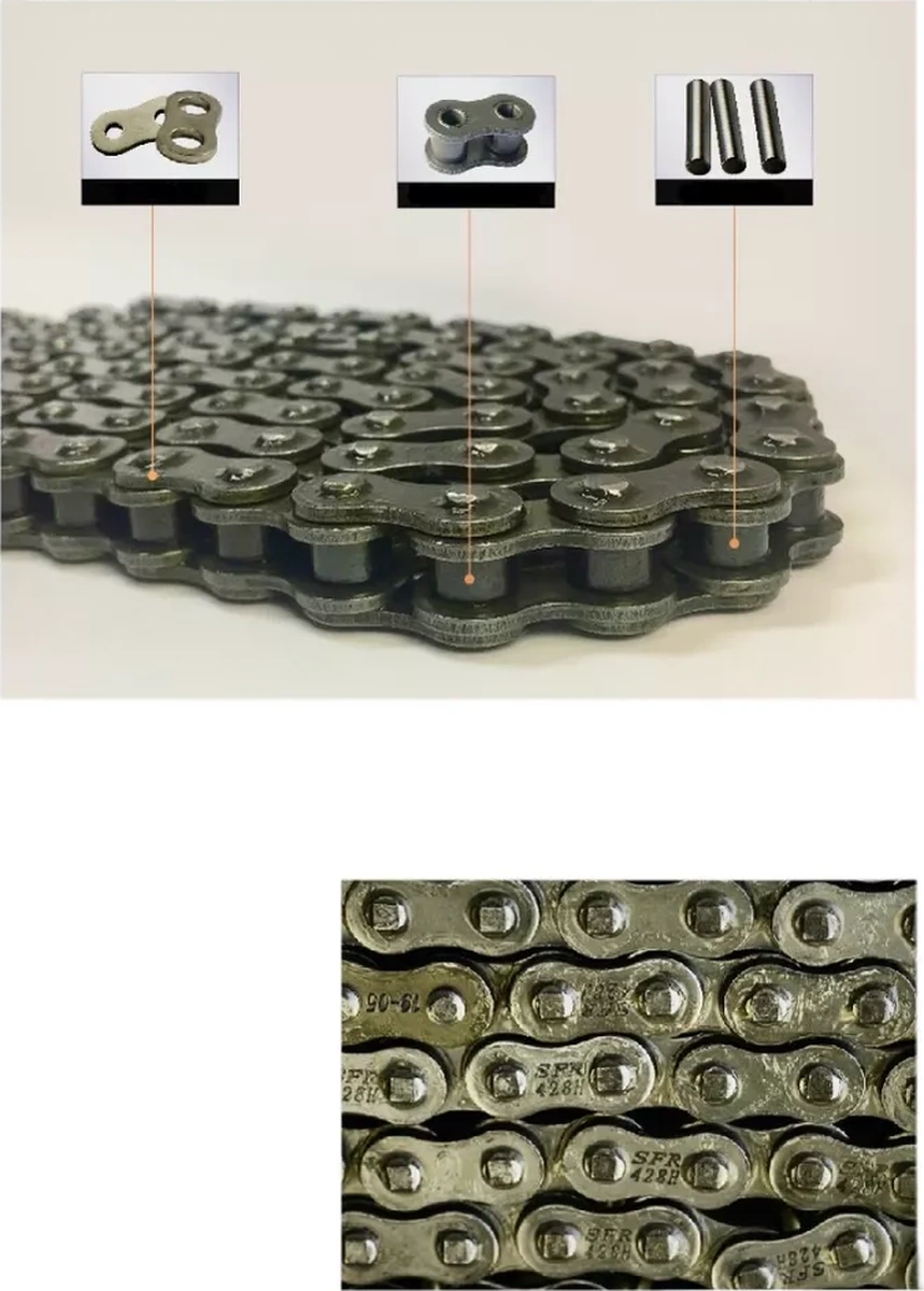 Victorymoto Motosiklet Tahrik Zinciri 428h - 132 Bağlantı Kuvvetli 165843658