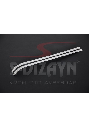 S-Dizayn Fiat Fiorino Krom Sürgülü Kapı Çıtası 2 Prç 2008 Üzeri