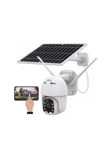 Sim Kartlı 4g Ptz 360 Hareketli Solar Güneş Enerjili 1080p Kamera Türkçe Program Son Sürüm