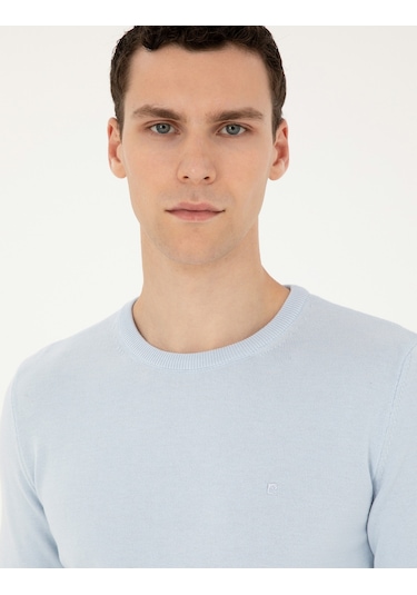 Pierre Cardin Erkek Açık Mavi Kazak /triko 50296575-vr003 Açık Mavi