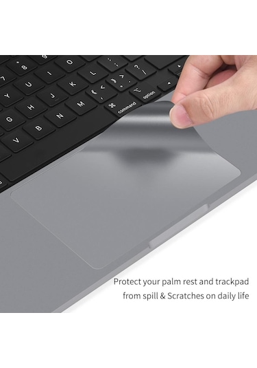 Codegen 16" Macbook Uyumlu Air M1 A2485 Space Gray Trackpad Koruyucu Sticker Etiket