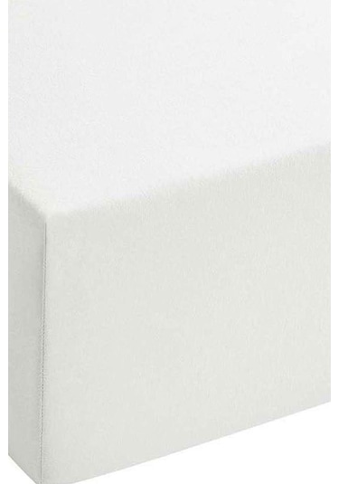 2 Adet Düz Pamuklu Tek Kişilik 150 X 200 Cm Lastikli Penye Çarşaf-gri-beyaz