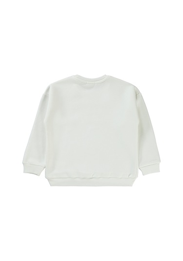 Civil Girls Kız Çocuk Sweatshirt 6-9 Yaş Ekru 19k34356224w1 Ekru