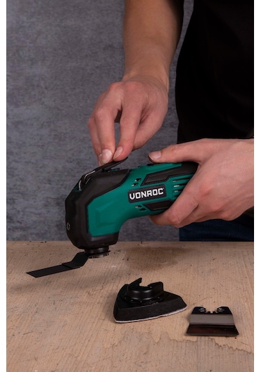 Vonroc Vpower 20V Multi-Tool - Raspa & Batarya. Hızlı Şarj Set