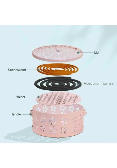 Xindoker Demir Sineklik Tütsü Tutucu, Bronz Renk, 1 Adet - Sivrisinek Savar Pratik Çözüm Altın