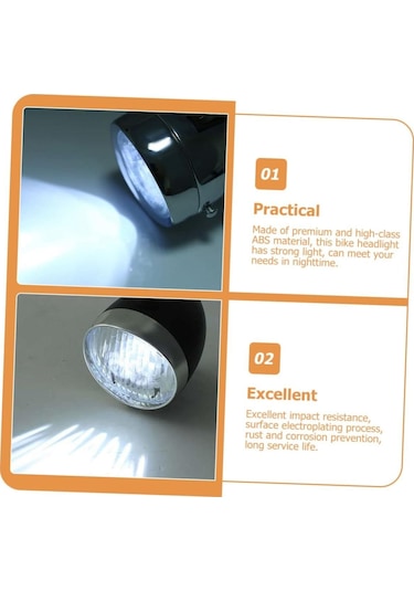 Forte Gt 2525 Bisiklet Ön Arka Retro Işık 4xaaa Pilli 360 Dönebilen Yüksek Güçlü Far