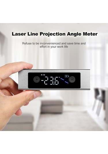 Moveevo Alüminyum Alçımlama Ve Mobilya İçin Yüksek Hassasiyetli Lazer Açı Ölçer, Usb-c Şarjlı Led Ekranlı, Çift Ekranlı, Manyetik Tutma Özelliği Moveevo Alüminyum Alçımlama Ve Mobilya İçin Yüksek Hassasiyetli Lazer Açı Ölçer, Usb-c Şarjlı Led Ekranlı, Çift Ekranlı, Manyetik Tutma Özelliği