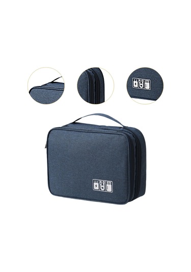 Homyl Dijital Elektronik Aksesuarlar Organizatör Taşıma Lacivert