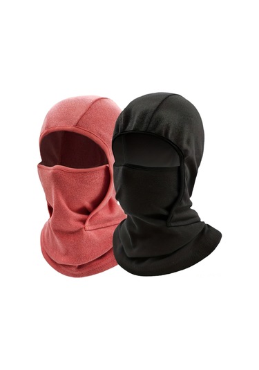 Geeroyoo Kışlık Kayak Maskesi - Rüzgar Ve Soğuktan Koruma, Yünlü Boyun Isıtıcı, Erkek-kız Çocuklar İçin Pembe Renkli Outdoor Kullanıma Uygun Çok Renkli